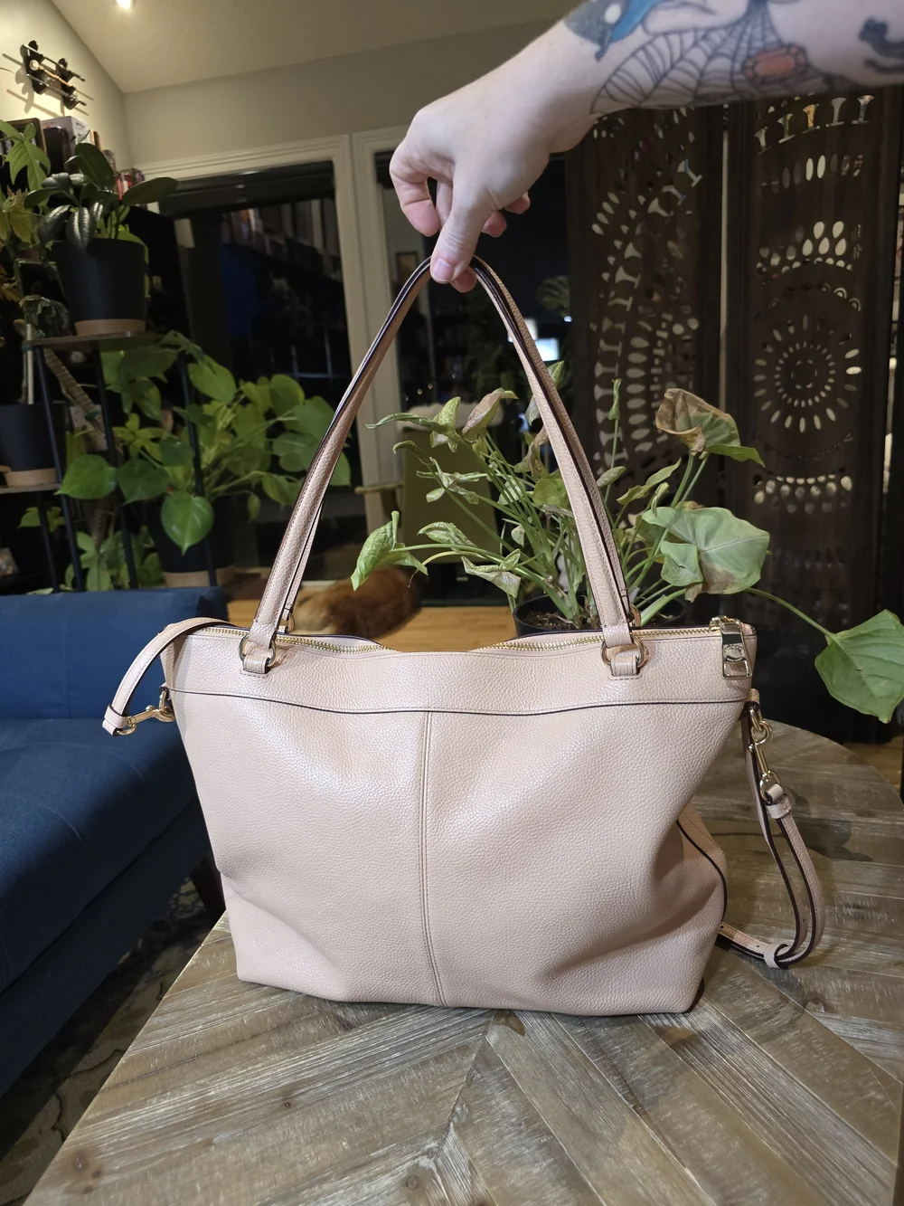 COACH Tyler Tote Bag in Pebbled Leather - Like New with COA!